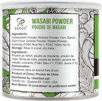 Soeos Wasabi Powder 8oz (227g), Premium Wasabi Powder for Sushi and Sashimi