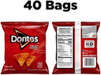 Doritos Flavored Tortilla Chips, Nacho Cheese, 1 Ounce (Pack of 40)