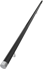 Black Wooden Stairs Handrail, Seniors Disabled Handicap Grab Bars for Steps Deck Porch Loft Wall Mount, Stainless Steel Kit, 50cm~150cm Long (Size : 130cm(51in))