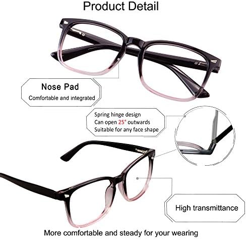 YEIN Bifocal Reading Glasses, Photochromic Gray for Men/Women（Black Purple, 0.00/+1.75 Magnification）