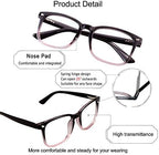 YEIN Bifocal Reading Glasses, Photochromic Gray for Men/Women（Black Purple, 0.00/+1.75 Magnification）