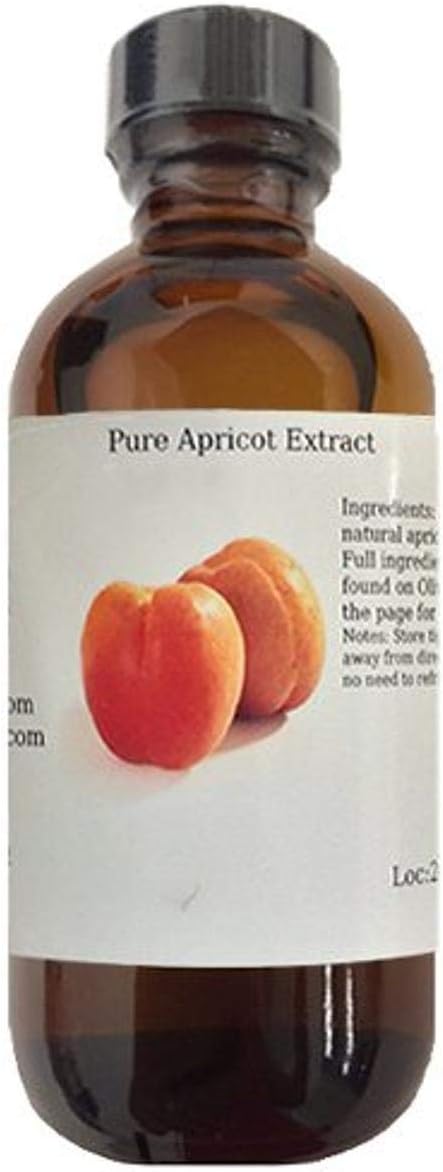OliveNation Apricot Extract - 8 ounces - Gluten-free, Sugar-free - Premium Quality Flavoring Extract for Baking