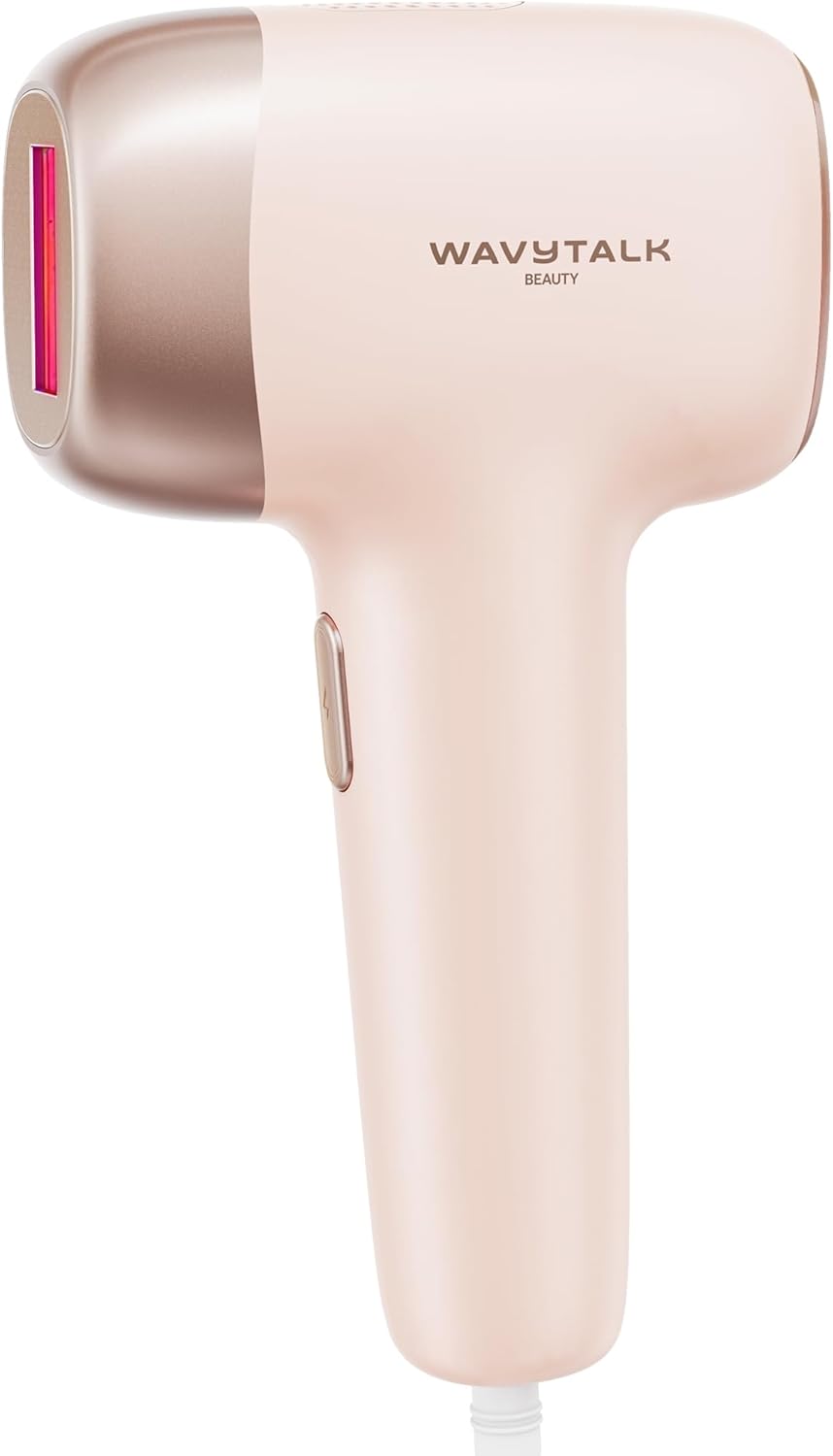 Wavytalk IPL Hair Removal Device, Bare It for Face Body Bikini – Long-Lasting Result & Painless,Full Body in 12 Mins with 24J Dual-Pulse & Ice Cooling, At-Home Use for Women and Men, Corded