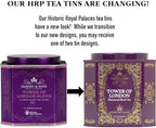 Harney & Sons Tower of London Black Tea with Stone Fruit, Bergamot and Honey Flavors | 30 sachets, Historic Royal Palaces Collection (Tin Design May Vary)