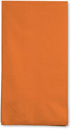 Creative Converting 16-Count Touch of Color 3-Ply Paper Guest Napkins, Sunkissed Orange - 95191