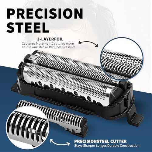 Replacement Foil and Cutter Blade Set for Panasonic WES9013PC Models, Compatible with ARC3 Shavers ES-LL41-K, ES8103S (1 PACK)