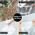 100 Pcs Disposable Foot Tub Liner Portable Bath Bags Plastic Pedicure Spa Bags Thin Large Foot Bath Liners Disposable Spa Hotel Home Use, 25 x 23 Inches