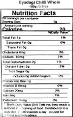 Asian Kitchen (By Rani Brand) Byadagi Chilli Whole, Indian Chilli 3.5oz (100g) ~ All Natural | Vegan | Gluten Friendly | NON-GMO | Indian Origin