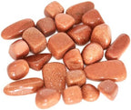 ZenQ 1 lb Gold Sandstone Tumbled Stone Chips Crushed Crystal Quartz Pieces