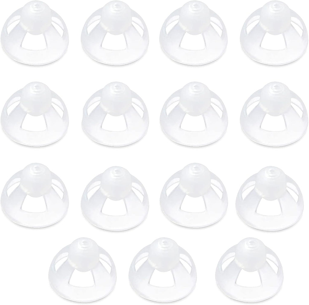 Transparent Soft Silicone Hearing Amplifier Dome Open Ear Tip Ear Plugs Earbuds 15PCS 12mm