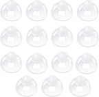Transparent Soft Silicone Hearing Amplifier Dome Open Ear Tip Ear Plugs Earbuds 15PCS 12mm
