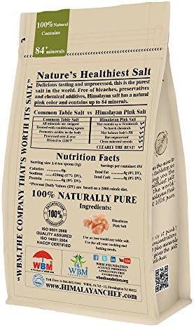 Himalayan Chef Pink Himalayan Salt, Fine Grain - 2 lbs Bag