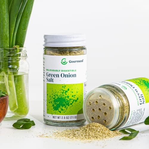 Gourmend Foods Organic Green Onion Salt – Low FODMAP, Filler Free, Gluten Free, 100% Natural, No Corn Starch, Maltodextrin, "Flavors" or Other Fillers