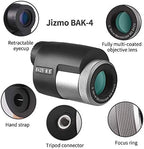 Jizmo 8x25 High Definition Monocular Telescope, Close Focus 1 ft, Fully Multi Coated Optical Lens BAK4 Prism, Mens Gift Wide View Monocular for Bird Watching Travel Sports Events