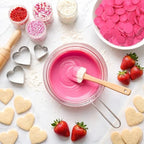 Pink Candy Wafer Chocolate Melts - 12 oz Candy Melting Wafers for Baking, Decorating, Dipping, Drizzling & Desserts