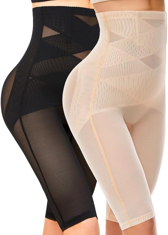 SIMIYA Shapewear Tummy Control Body Shaper for Women High Waist Stomach Compression Thigh Slimmer Butt Lifting Shapewear