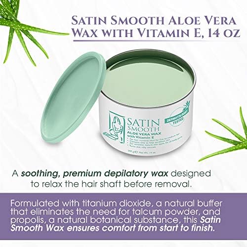 Satin Smooth Aloe Vera Hair Removal Wax 14oz.