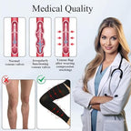 Medical Thigh High Compression Socks,for Women & Men,20-30 MmHg Support Stockings Varicose Veins Compression,Leg Sleeves Footless Hose Legs Open Toe for Relief Shin Splints,Edema,Swelling