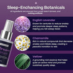 Slumber Dream Sleep Pillow Spray with Pure Essential Oils of Lavender, Chamomile, and Vetiver, Spa Aromatherapy Mist for Luxury Bedtime Relaxation Routine, Plant Based Natural Spray, 30 ML