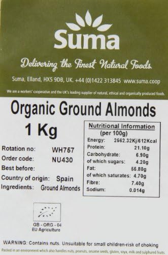 Suma - Organic Ground Almonds - 1Kg