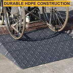 OrangeStar Portable Wheelchair Ramp, 1"/2"/3"/4"/5"/6" Rise Extensible Threshold Ramp for Wheelchair, Scooter, Home Steps, Stairs, Entry, Doorways