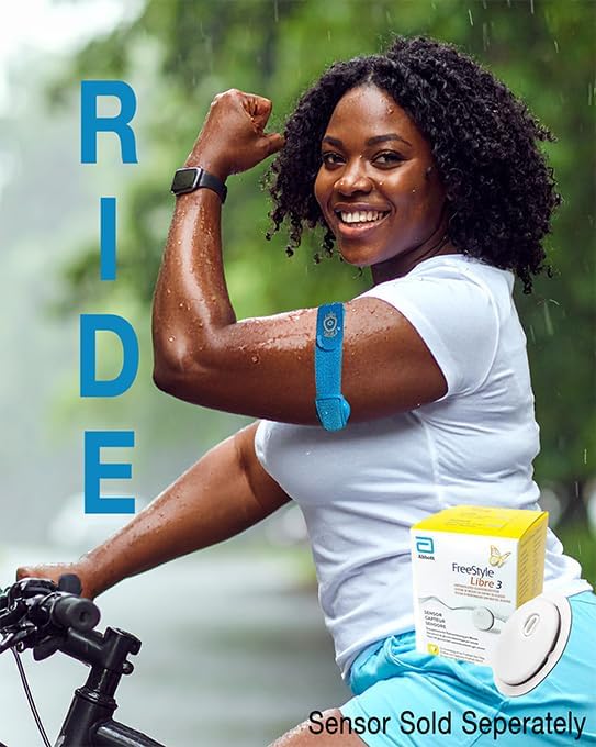 Sensor Saver Armband 3 approved designed for Abbott Freestyle Libre 3 CGM - 14 Day - No More Adhesive Patches (Black Matte)