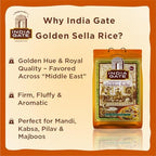 India Gate - Parboiled Basmati Rice - Golden Sella, 10 Pound Bag