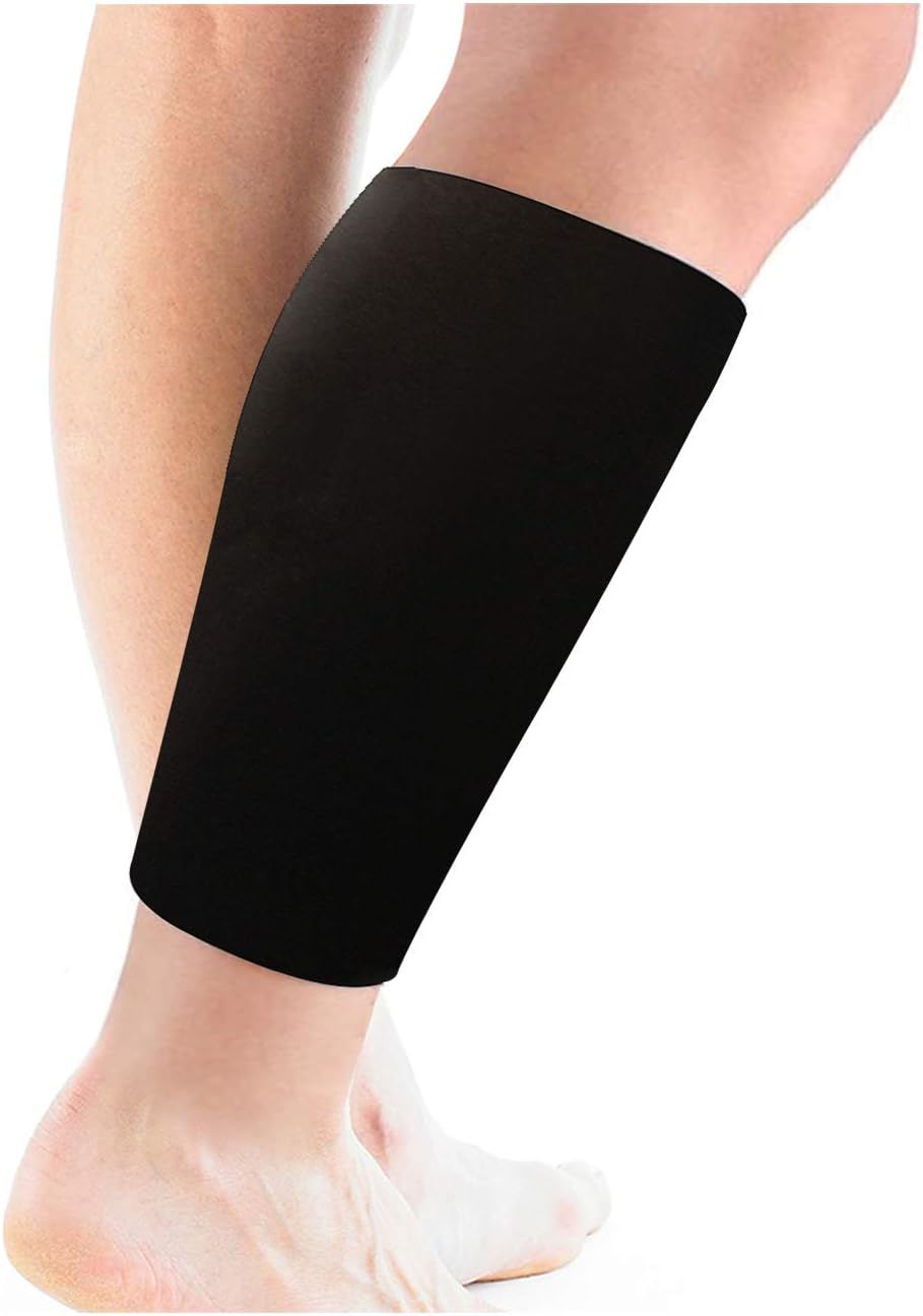 Neoprene Calf/Shin Support, Size M, Black, Unisex