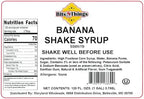 Bits N Things Banana Shake Smoothie Dessert and Beverage Flavoring Syrup | Kosher | 1 Gallon