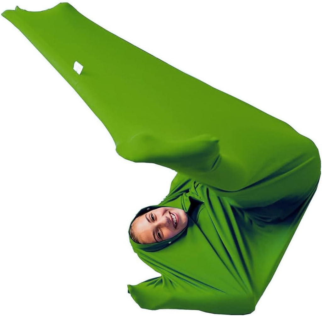Dynamic Movement Stretchy Body Sox Sensory Socks for Adults to Keep Nice Sleeping Comfortable with Light Breathable Polyester(Green,Large/L)