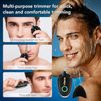 Winsea Ear and Nose Hair Trimmer for Men and Women – Travel Trimmer, High-Precision Nose Shaver, USB Rechargeable, Waterproof, Safe & Quiet Operation, Portable Ear Hair Remover Design