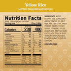 Royal Yellow Saffron Basmati Rice - Ready to Heat Basmati Rice - (6 Pack) 8.5 oz Microwaveable Pouch