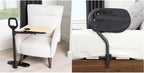 Able Life Able Tray Table, Adjustable Bamboo Swivel TV and Laptop Table & Stander BedCane, Adult Bed Rail and Support Handle, Height Adjustable Elderly Stand Assist with Organizer Pouch