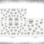 100 PCS Snowflake Paper Napkins Snowflake Cocktail Napkins Silver Foil Snow Disposable Napkins 3-Ply Dinner Party Napkins for Christmas Winter New Year Holiday Dining Party, 5 x 5 Inch