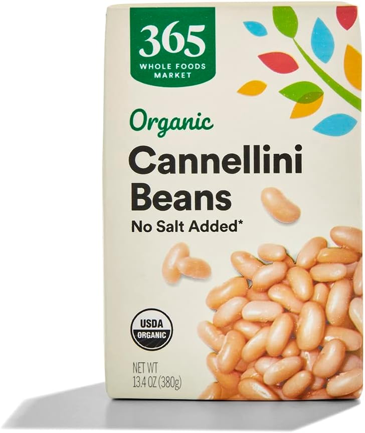 365 by Whole Foods Market, Organic Unsalted Cannellini Beans, 13.4 Ounce