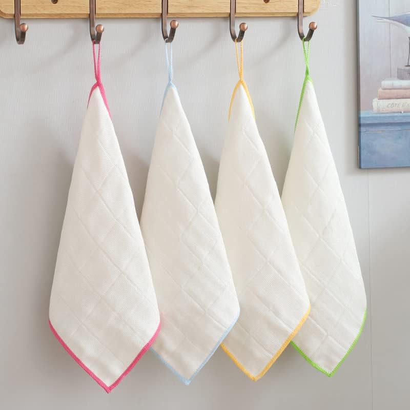 4 Pack Wood Fiber Dish Cloths, Highly Absorbent Kitchen Cleaning Towels, Reusable Dishwashing Scrubbing Cloths