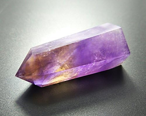 Amethyst Healing Crystal Wand Pointed & Faceted Prism Bar for Reiki Chakra Meditation Therapy Deco, Small gemstomes are Gifts (Colors May Vary Due Natural Properties)