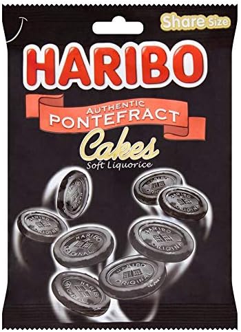 Original Haribo Authentic Pontefract Cakes Soft Liquorice Bag Imported From The UK England The Very Best Of British Dunhills Original Naturally Flavoured With Liquorice Root Extract