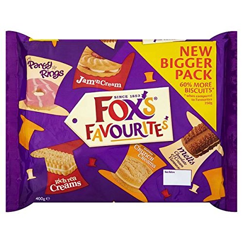 Fox's Favourites Biscuits 6 x 400g Packs (Bulk Buy)