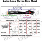 EXLATEX Women's Latex Black Long Gloves Outfits