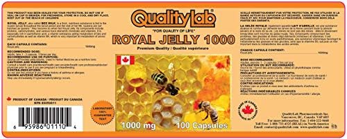 Royal Jelly 1000 mg 100 softgel Capsules (Made in Canada)
