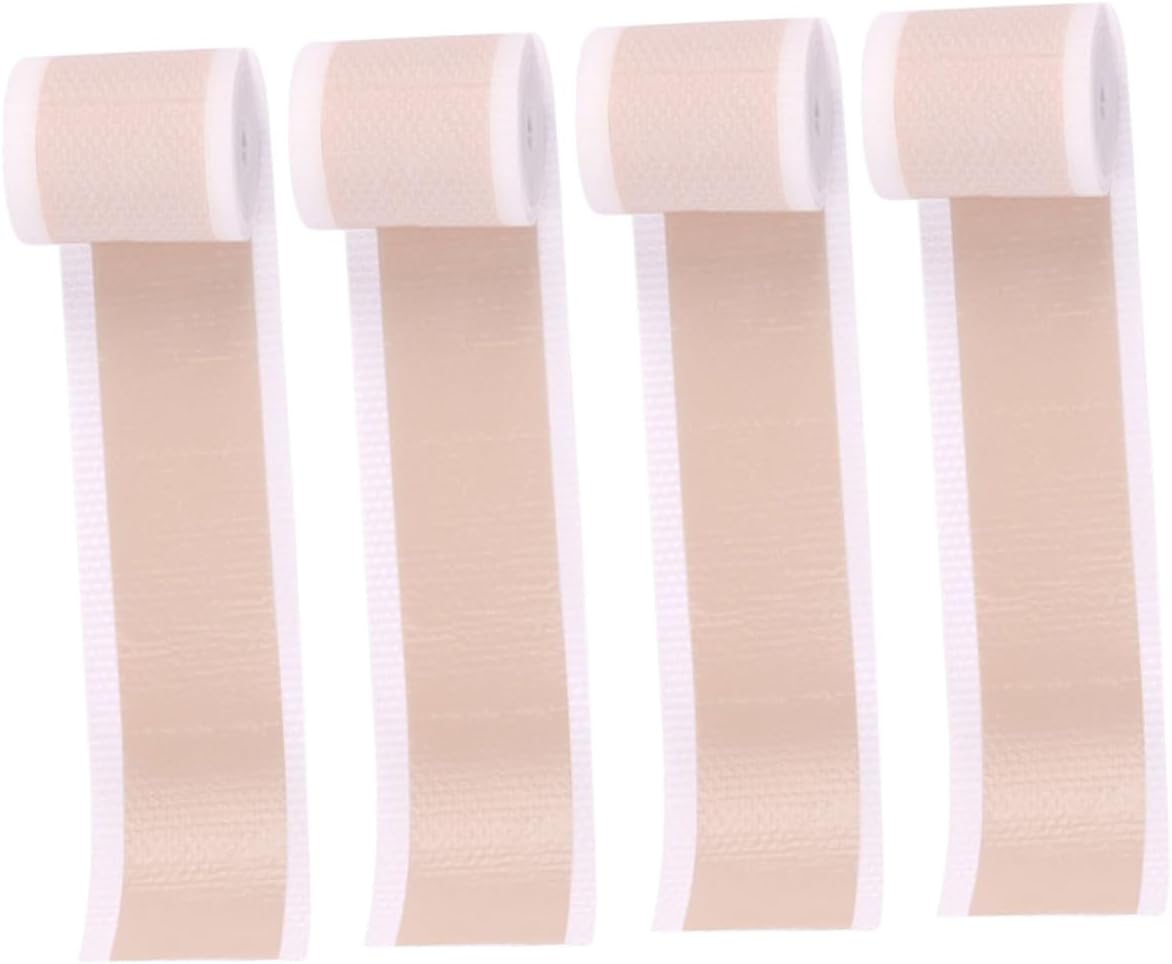 FRCOLOR Breathable Skin Color Silicone Scar Tape Roll 4cm X 150cm Waterproof Self-Adhesive Scar Patch and Tattoo Concealment Wear-Resistant for Sensitive Skin