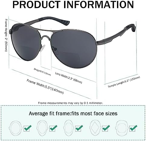 Eyekepper Bifocal Sunglasses Outdoor Reading Glasses Sunshine Readers
