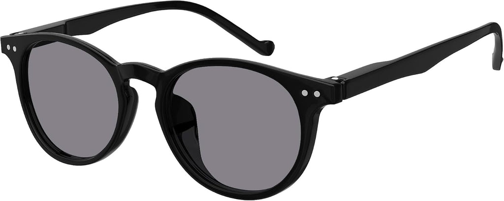 Eyekepper Oval Spring Hinges Ladies Reading Sunglasses +3.50 Grey Tinted Lens Round Reader Eyeglasses for Women Reading under the Sun