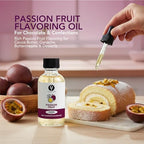 Dolce Flav Passion Fruit Extract - 2 Ounce Oil-Soluble Multipurpose Flavoring Ideal for Candy Making, Baking, Lip Balm, and Ice Cream - Passion Fruit Concentrate Perfect for Weight Management