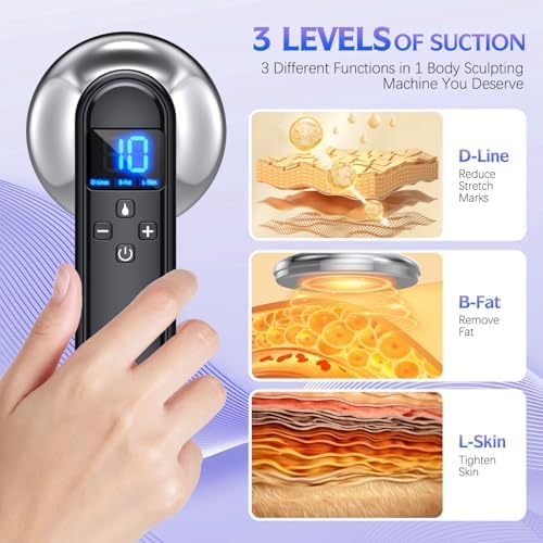 COMEBY Body Sculpting Machine - Professional Handheld Cordless Cellulite Massager - Suitable for Belly, Neck, Legs, Hip, Arms