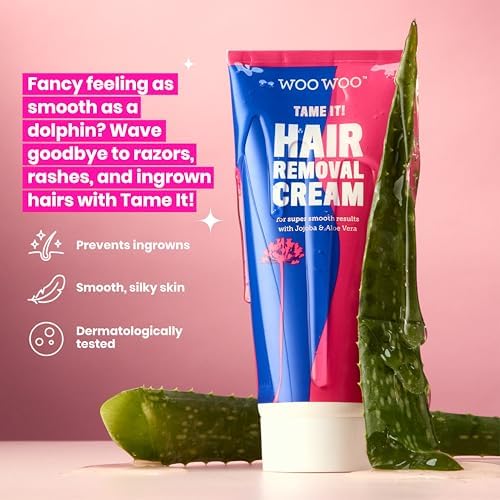 WooWoo - Tame It! In-Shower Natural Hair Removal Depilatory Cream | No Irritation Vegan Hair Remover For Sensitive Skin - Legs, Bikini, Intimate Areas (100 ml & 150 ml)
