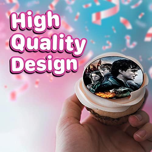 30 x Edible Cupcake Toppers – Magic Adventure Inspired Collection of Edible Cake Decorations | Uncut Edible on Wafer Sheet