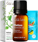 Melissa Oil for Herbaceous Scent & Sandalwood Essential Oils for Diffuser Set - Aromatherapy Grade Essential Oils Set - 2x10ml - Gya Labs