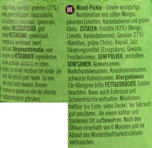 Patak's Mixed Pickle Hot (283g) - Pack of 2